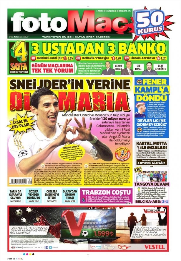 Erdoğan'ın adaylığı bütün gazetelere manşet oldu! galerisi resim 2