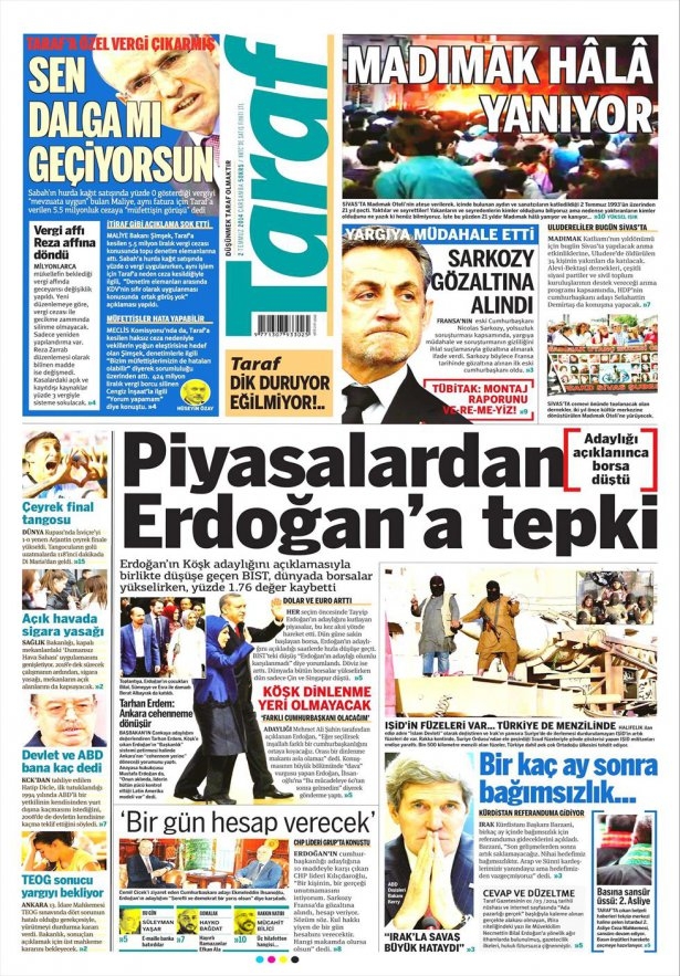 Erdoğan'ın adaylığı bütün gazetelere manşet oldu! galerisi resim 25