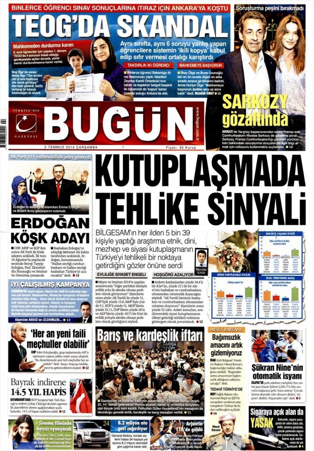 Erdoğan'ın adaylığı bütün gazetelere manşet oldu! galerisi resim 26