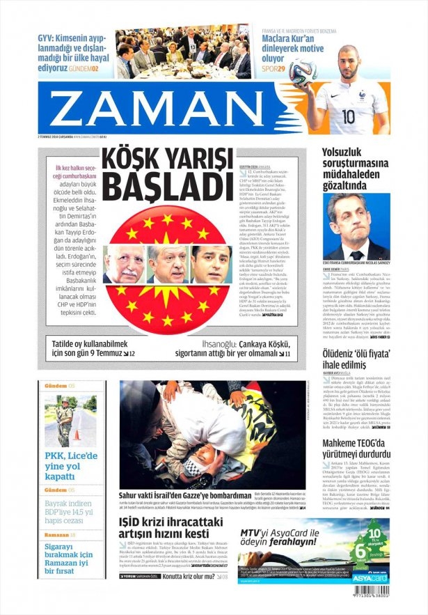 Erdoğan'ın adaylığı bütün gazetelere manşet oldu! galerisi resim 4