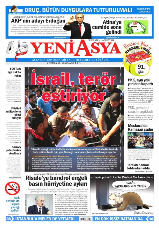 Erdoğan'ın adaylığı bütün gazetelere manşet oldu! galerisi resim 6