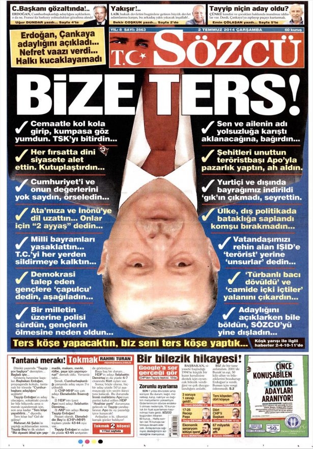 Erdoğan'ın adaylığı bütün gazetelere manşet oldu! galerisi resim 8