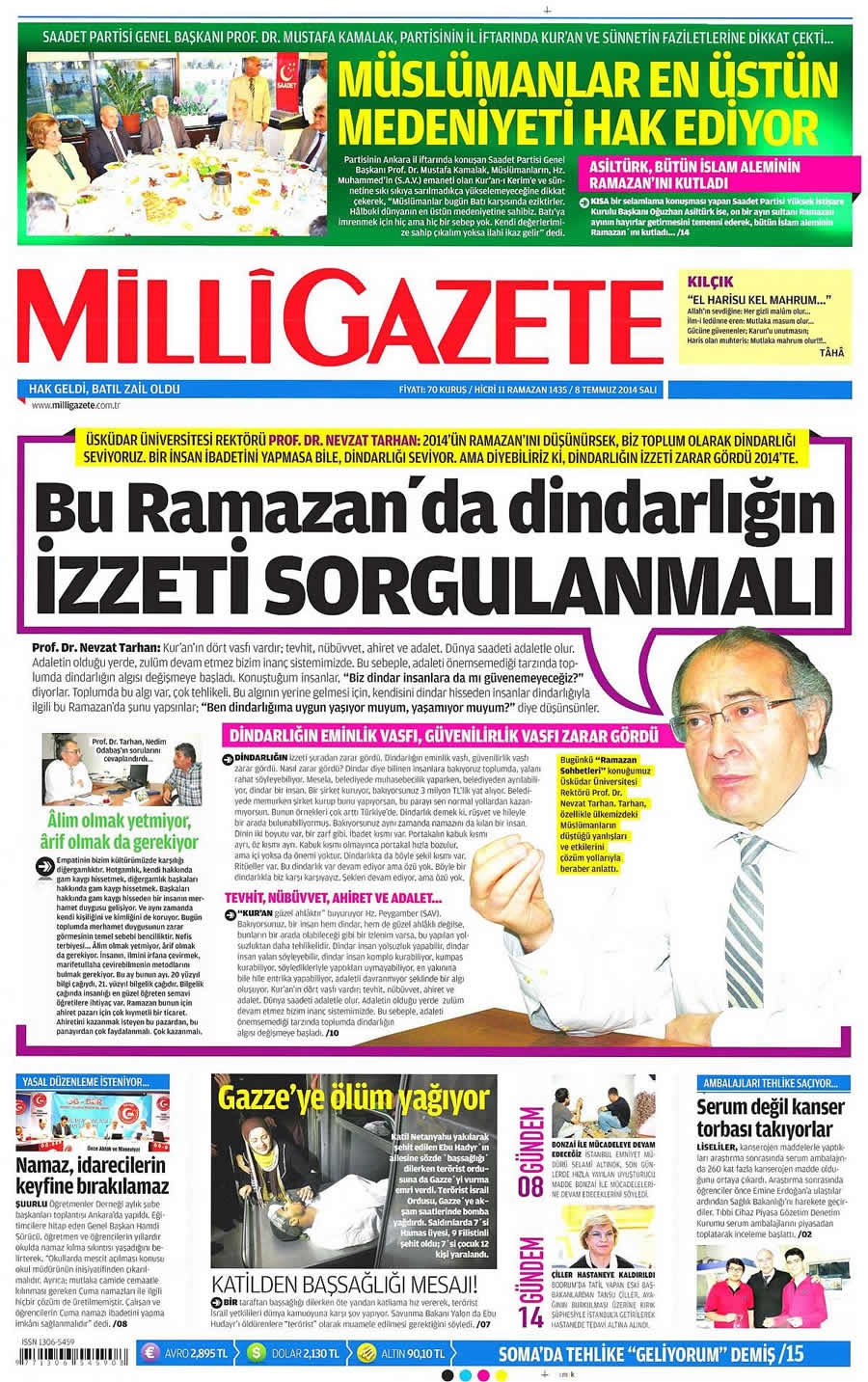 8 Temmuz Gazete Manşetleri galerisi resim 12