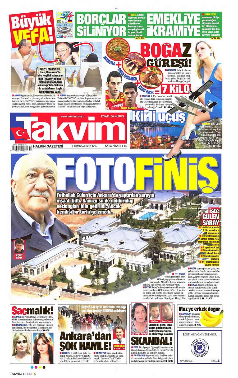 8 Temmuz Gazete Manşetleri galerisi resim 22