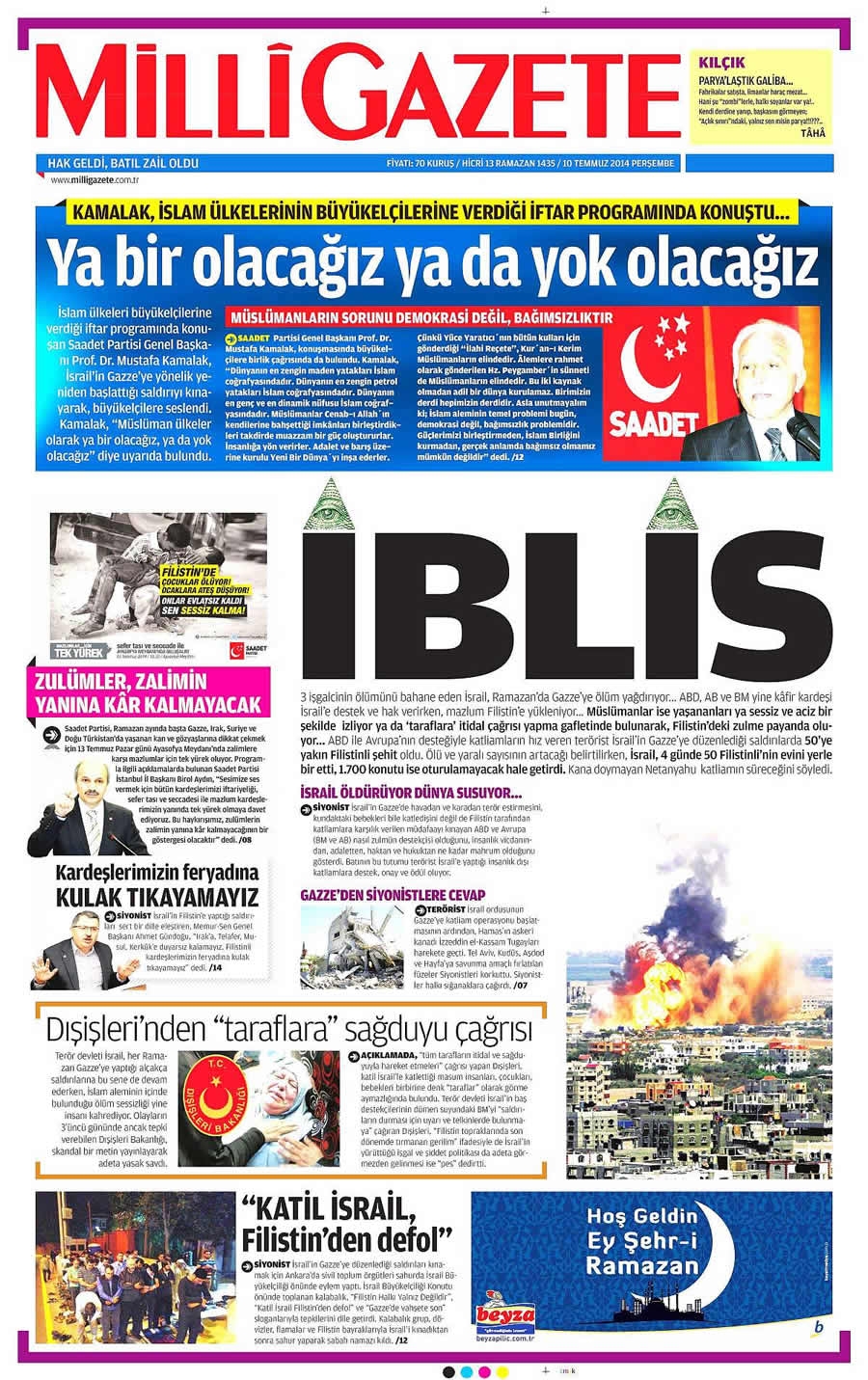 10 Temmuz Gazete Manşetleri galerisi resim 13