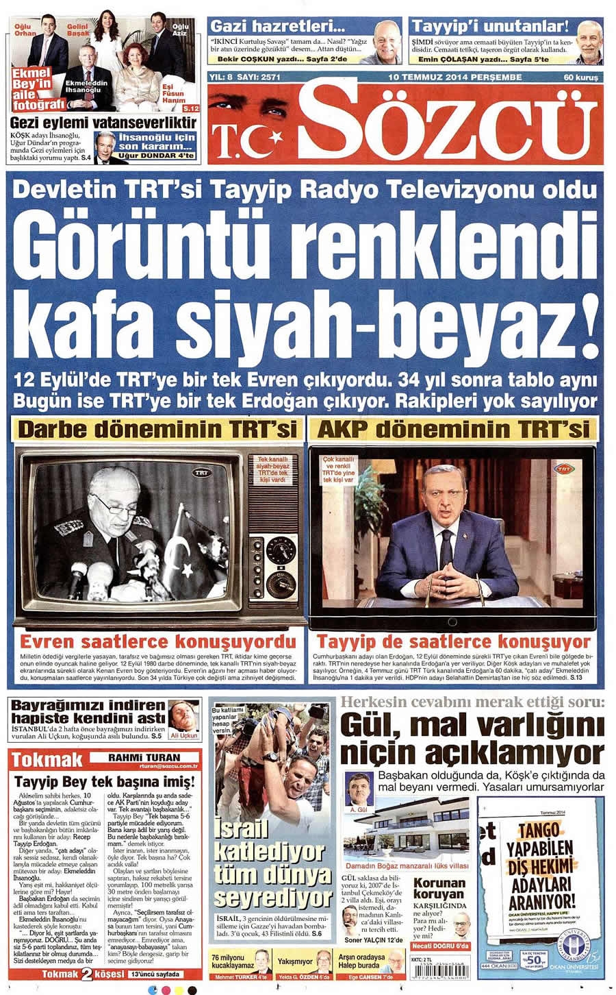 10 Temmuz Gazete Manşetleri galerisi resim 20