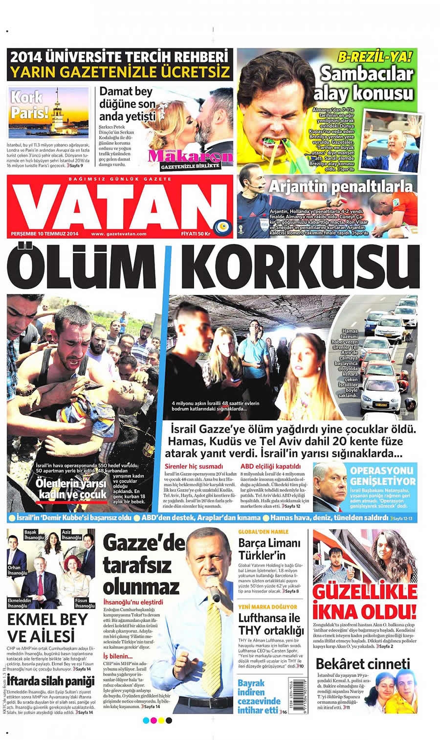 10 Temmuz Gazete Manşetleri galerisi resim 23