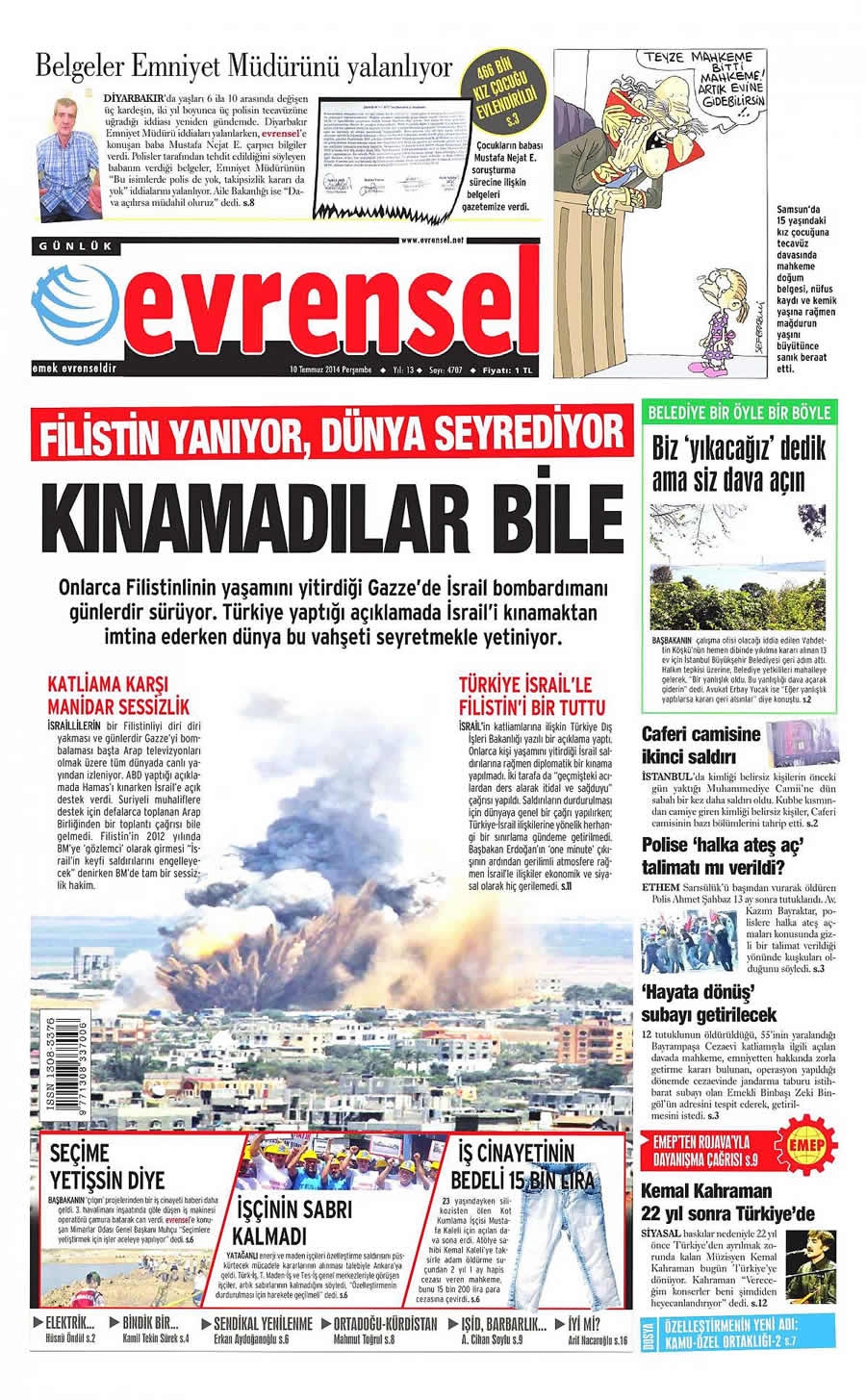 10 Temmuz Gazete Manşetleri galerisi resim 5