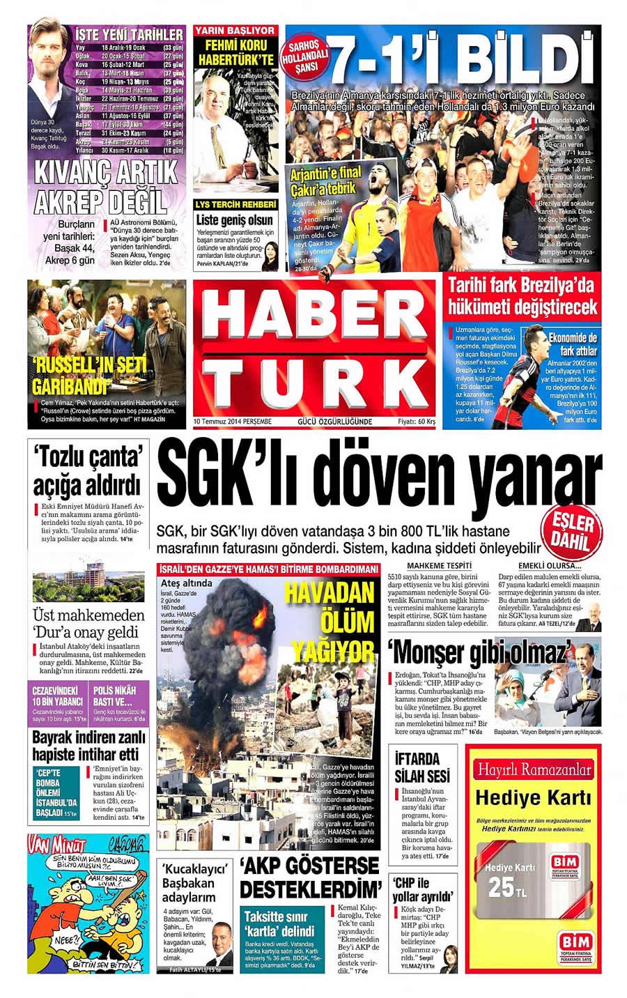 10 Temmuz Gazete Manşetleri galerisi resim 8