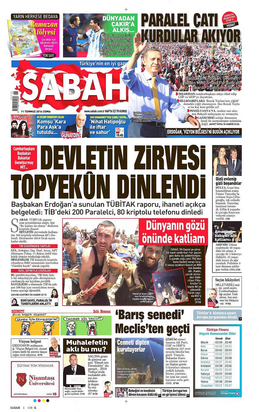 11 Temmuz Gazete Manşetleri galerisi resim 17