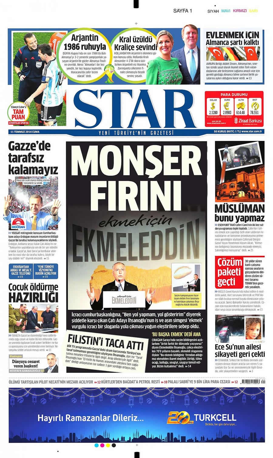 11 Temmuz Gazete Manşetleri galerisi resim 19