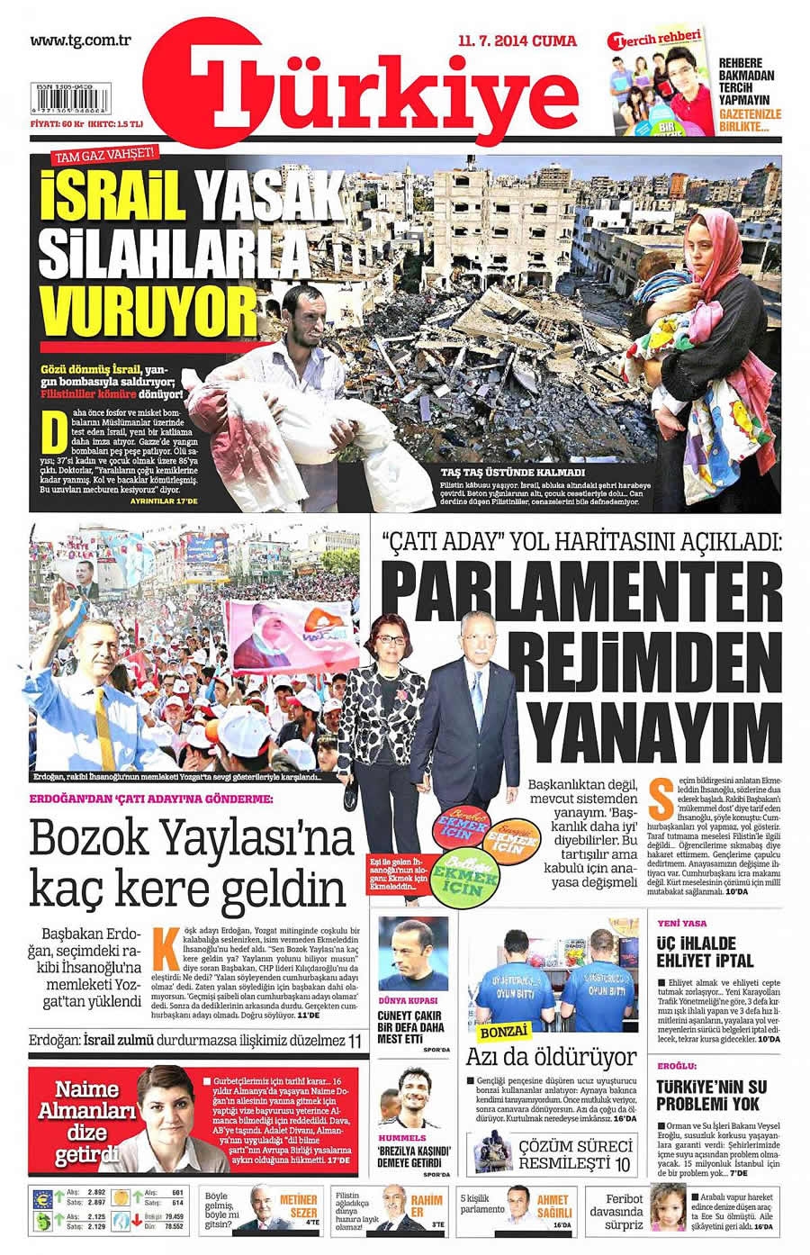 11 Temmuz Gazete Manşetleri galerisi resim 21