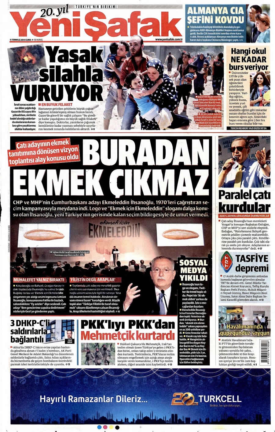 11 Temmuz Gazete Manşetleri galerisi resim 26