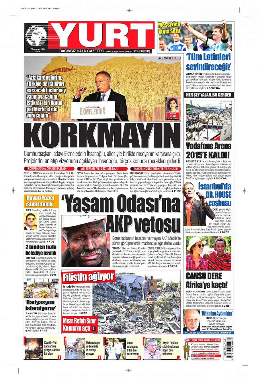 11 Temmuz Gazete Manşetleri galerisi resim 27