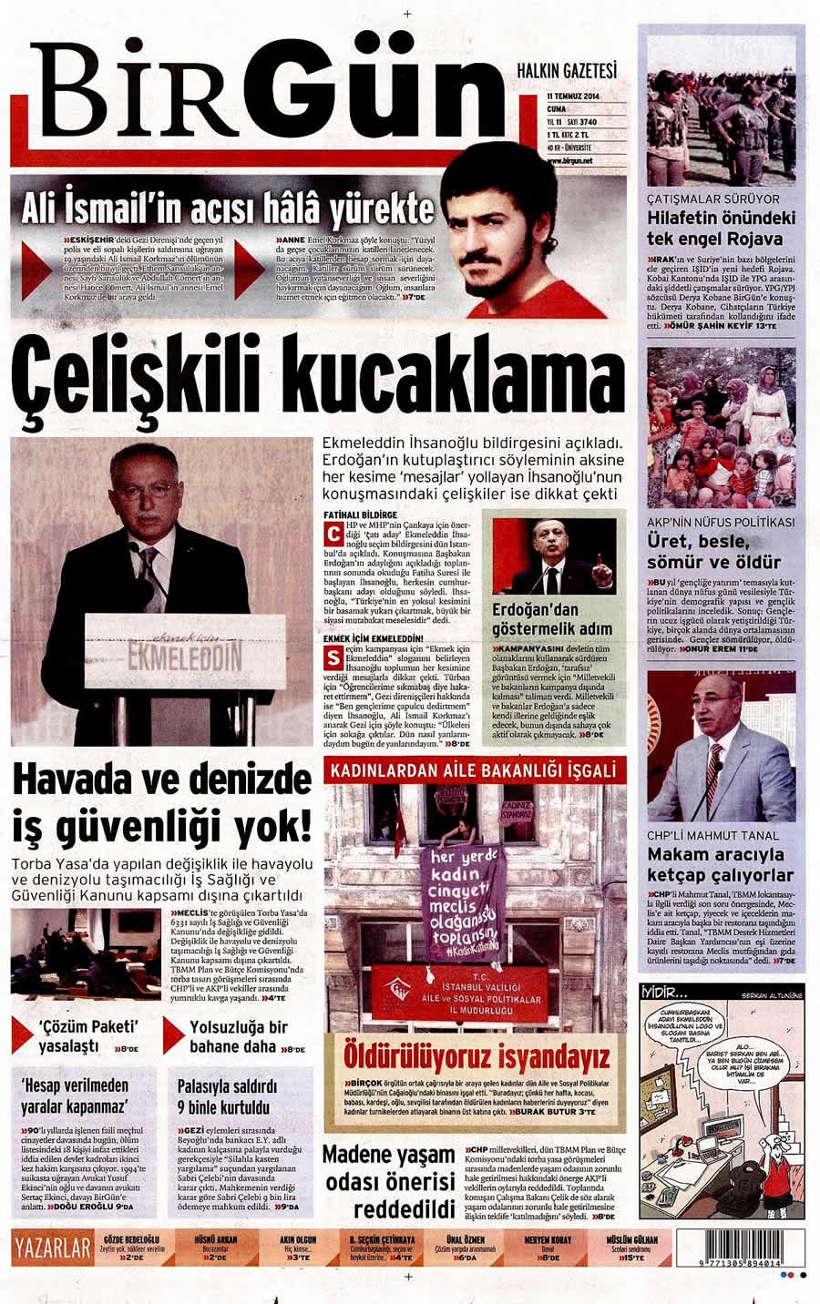 11 Temmuz Gazete Manşetleri galerisi resim 4