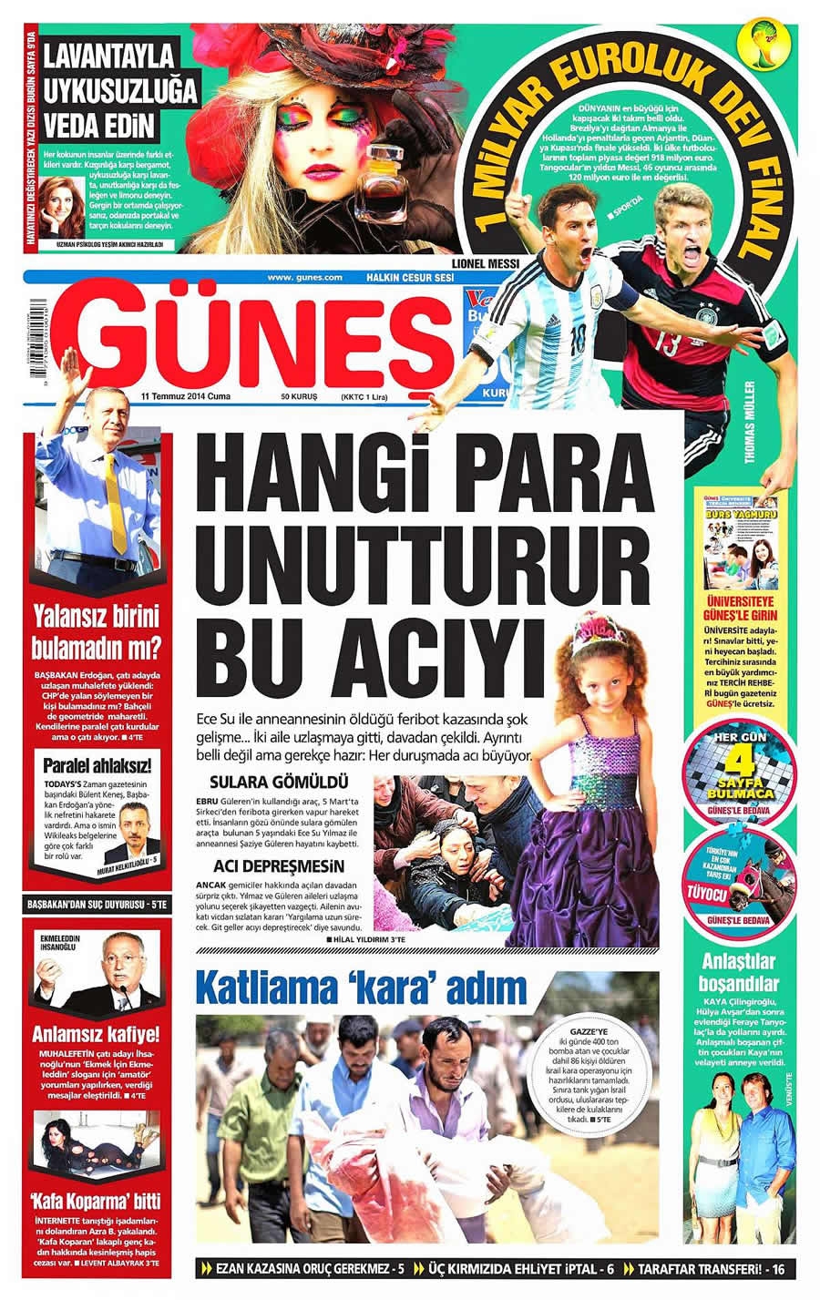 11 Temmuz Gazete Manşetleri galerisi resim 9