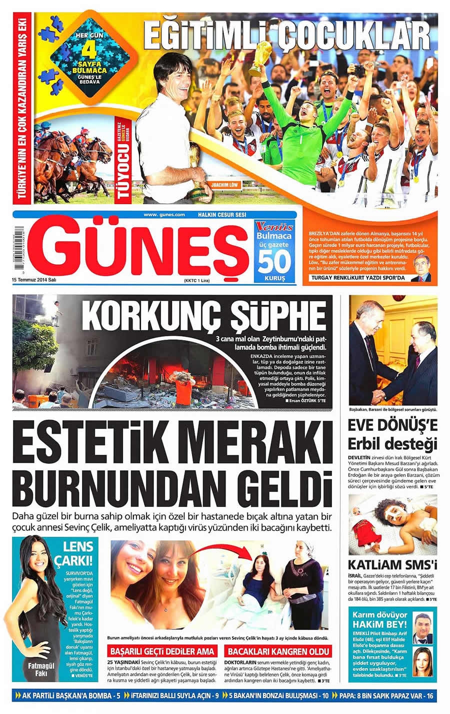 15 Temmuz Gazete Manşetleri galerisi resim 10