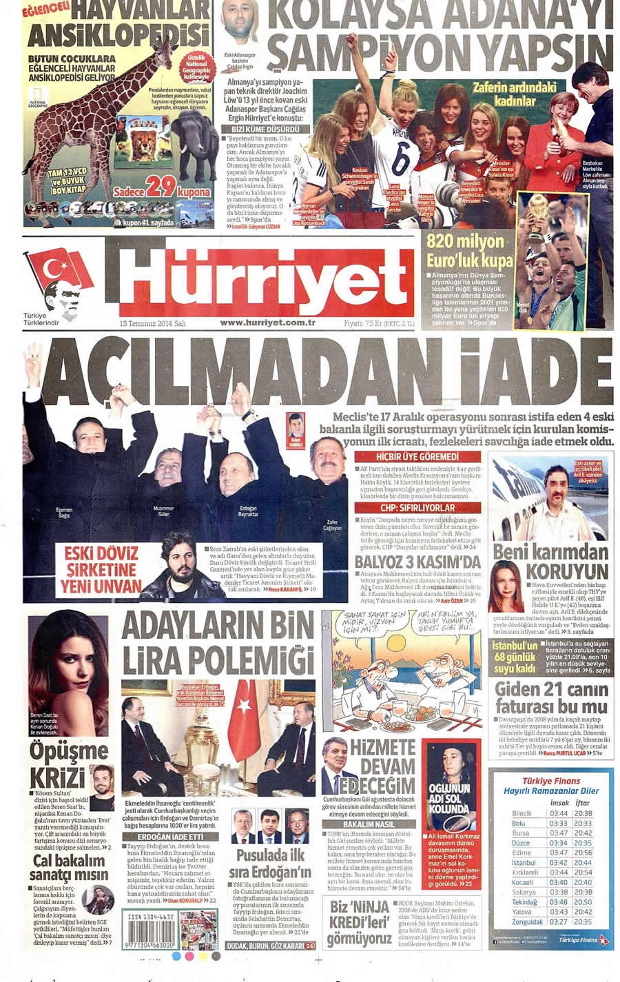 15 Temmuz Gazete Manşetleri galerisi resim 12