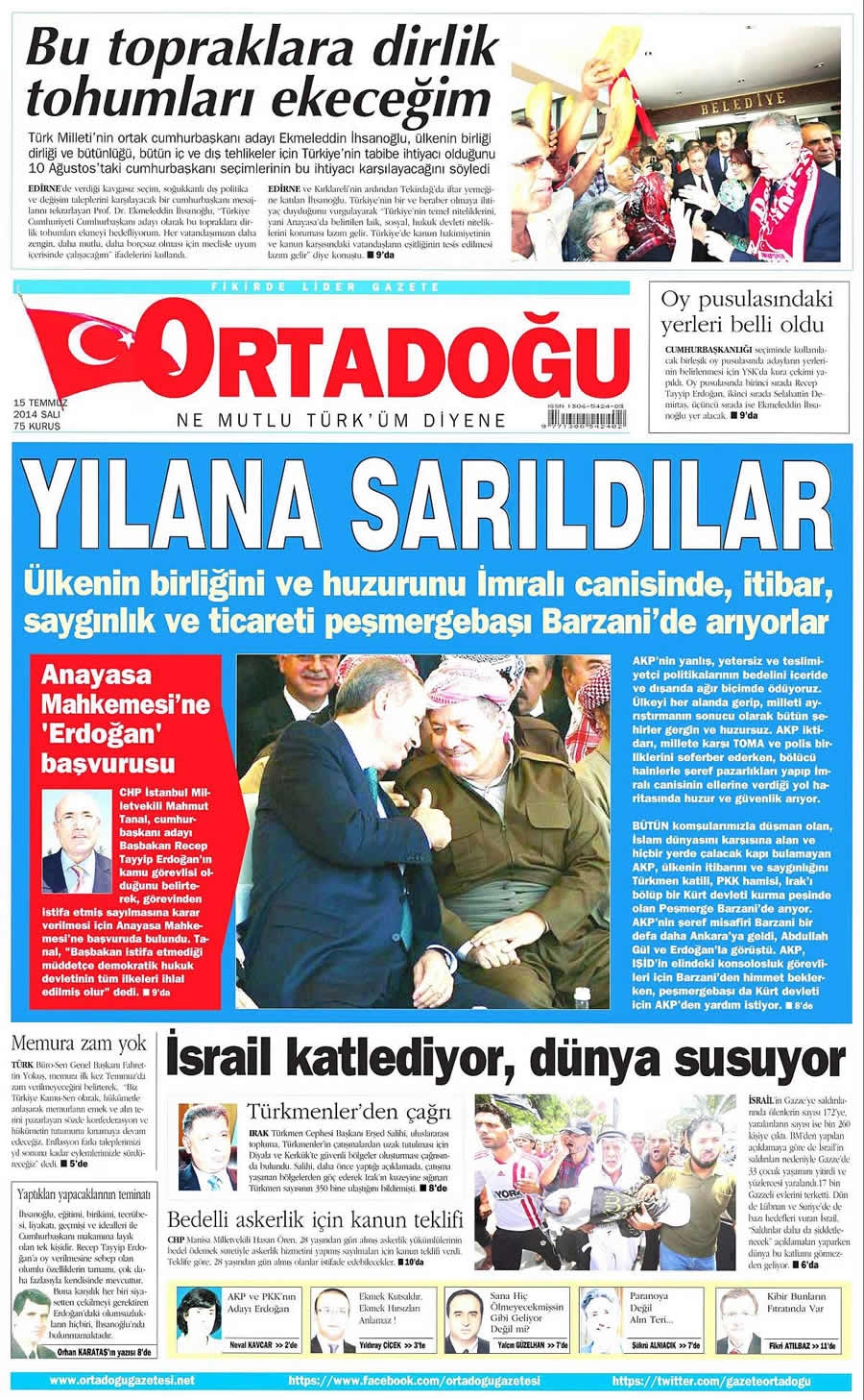 15 Temmuz Gazete Manşetleri galerisi resim 17