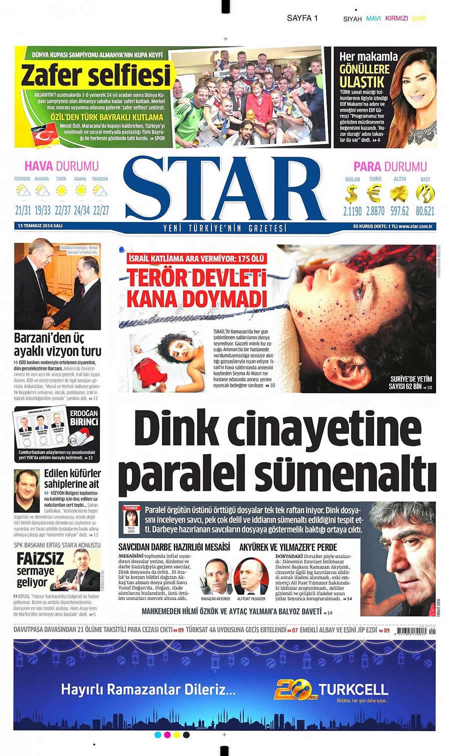 15 Temmuz Gazete Manşetleri galerisi resim 23