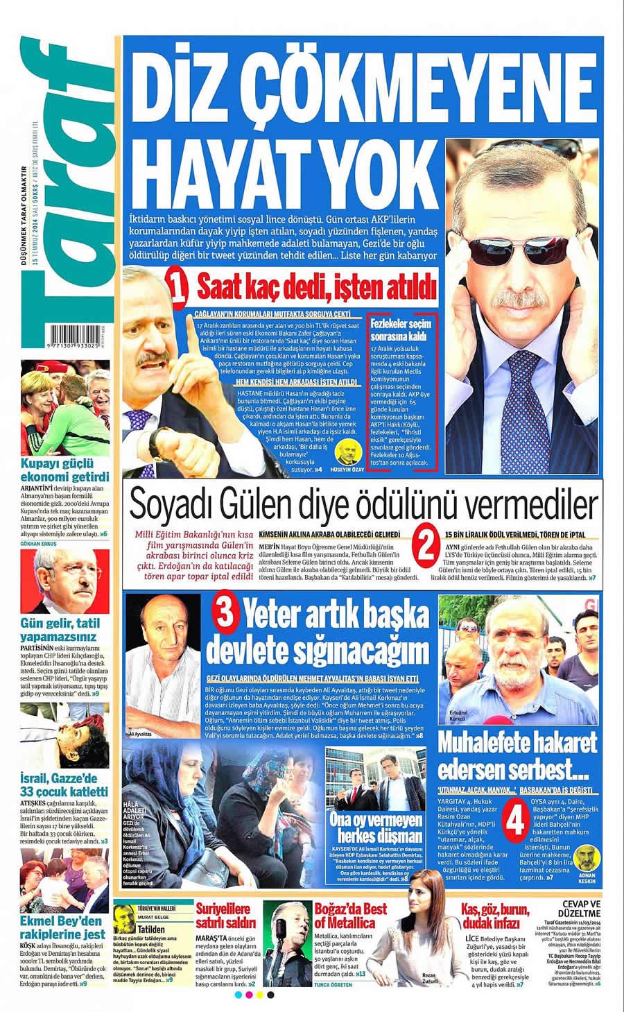 15 Temmuz Gazete Manşetleri galerisi resim 25