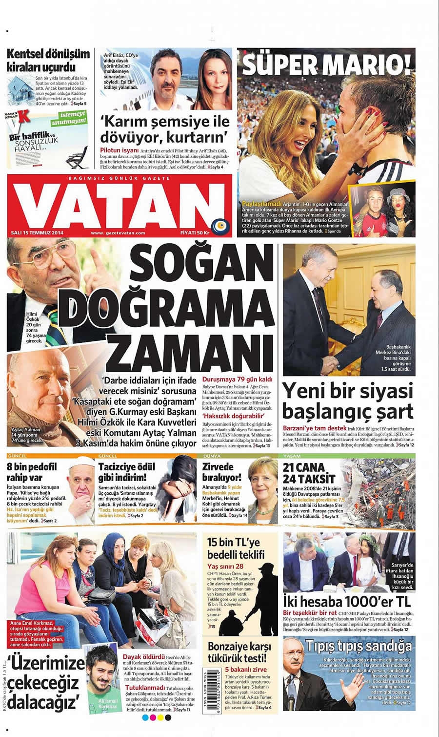 15 Temmuz Gazete Manşetleri galerisi resim 27