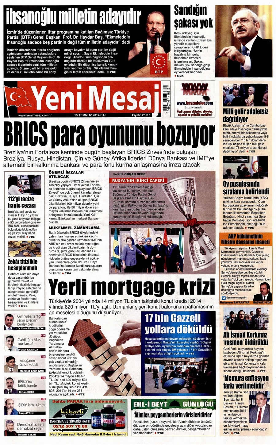 15 Temmuz Gazete Manşetleri galerisi resim 30