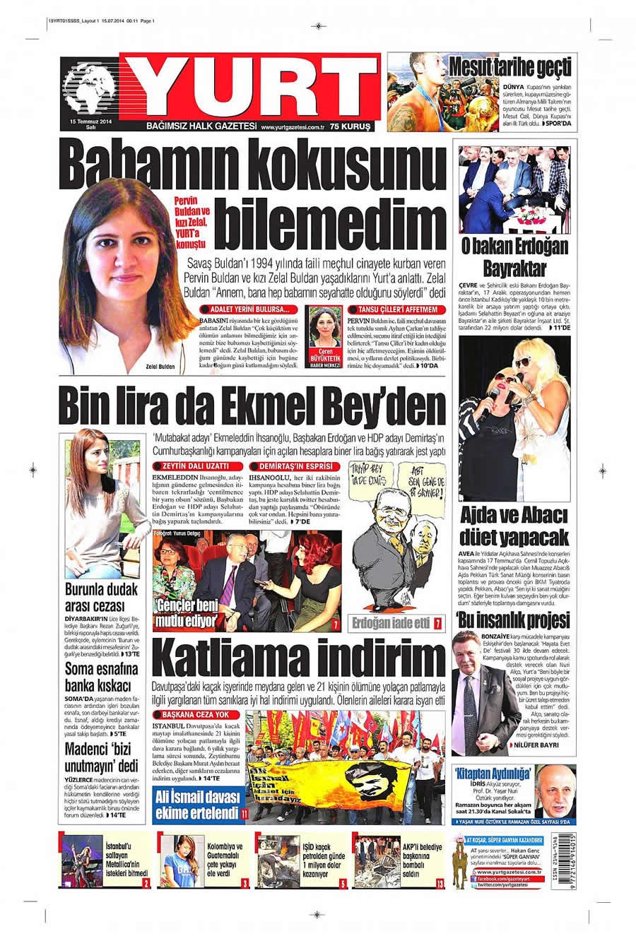 15 Temmuz Gazete Manşetleri galerisi resim 32