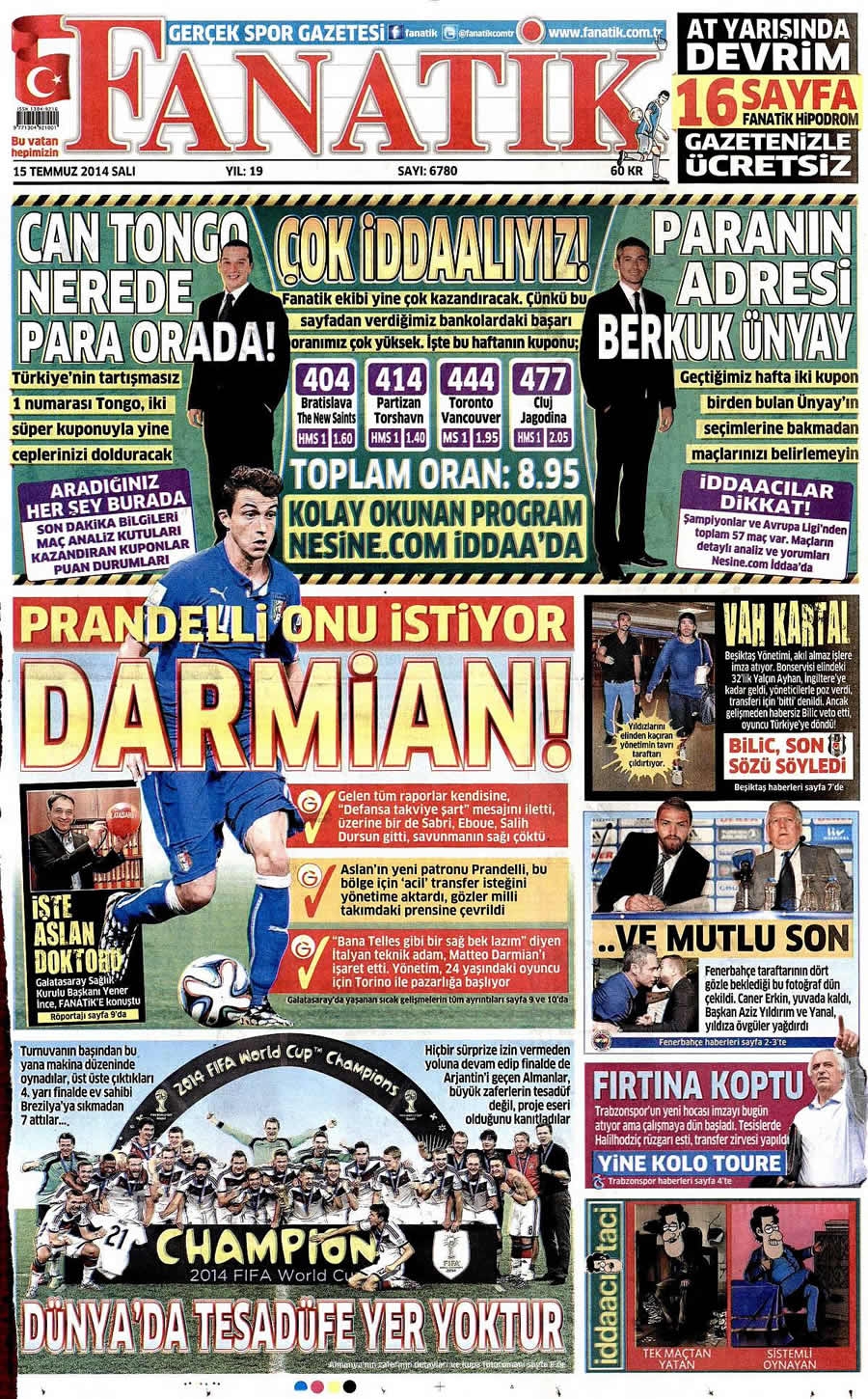 15 Temmuz Gazete Manşetleri galerisi resim 9