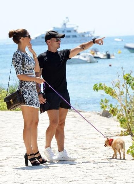 Sneijder ve Yolanthe'nin aşk tatili galerisi resim 10