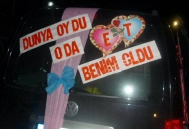 Gelin arabalarındaki ilginç yazılar galerisi resim 10