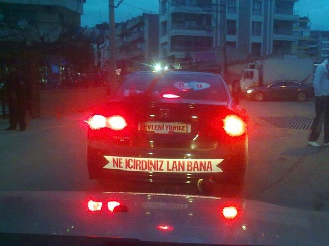 Gelin arabalarındaki ilginç yazılar galerisi resim 11