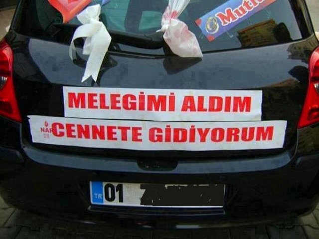 Gelin arabalarındaki ilginç yazılar galerisi resim 20