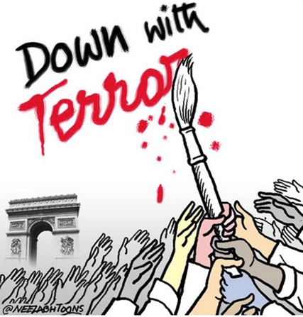 Dünyaca ünlü karikatüristler Charlie Hedbo için çizdi galerisi resim 12