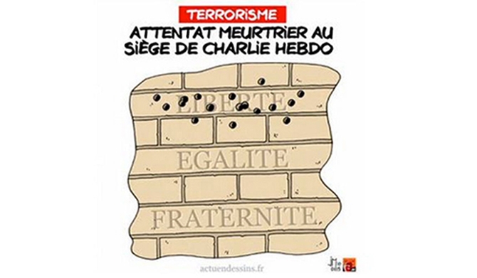 Dünyaca ünlü karikatüristler Charlie Hedbo için çizdi galerisi resim 14