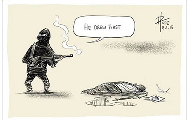 Dünyaca ünlü karikatüristler Charlie Hedbo için çizdi galerisi resim 6