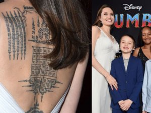 Angelina Jolie'nin dövmelerinin şifresi çözüldü!