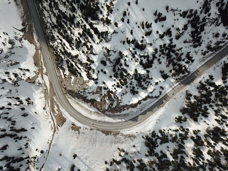 Beyaz gelinlikli Toroslar havadan görüntülendi galerisi resim 4