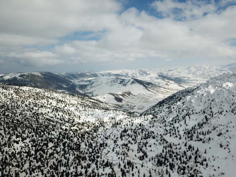 Beyaz gelinlikli Toroslar havadan görüntülendi galerisi resim 5