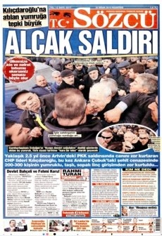Kılıçdaroğlu'na saldırıyı gazeteler nasıl gördü? galerisi resim 22