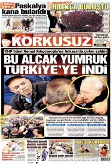 Kılıçdaroğlu'na saldırıyı gazeteler nasıl gördü? galerisi resim 24