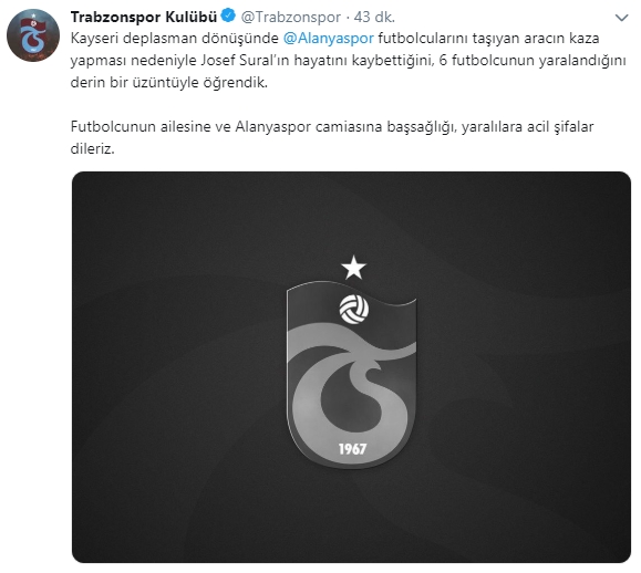 Spor camiasından Josef Sural için başsağlığı mesajları galerisi resim 17
