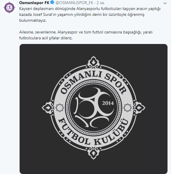 Spor camiasından Josef Sural için başsağlığı mesajları galerisi resim 19