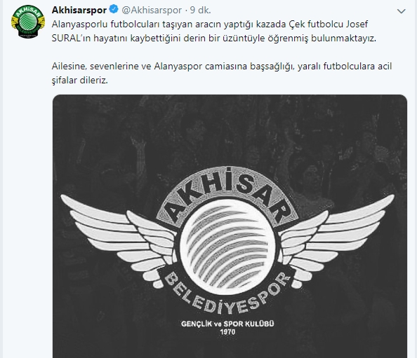 Spor camiasından Josef Sural için başsağlığı mesajları galerisi resim 6