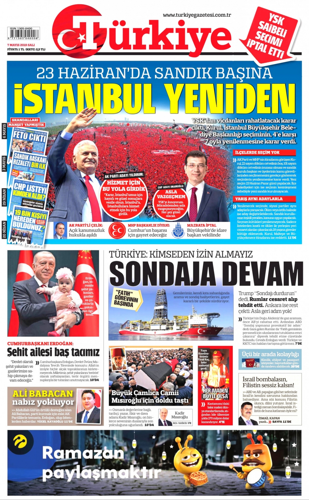 Seçim iptalini Türk basını nasıl gördü? galerisi resim 1