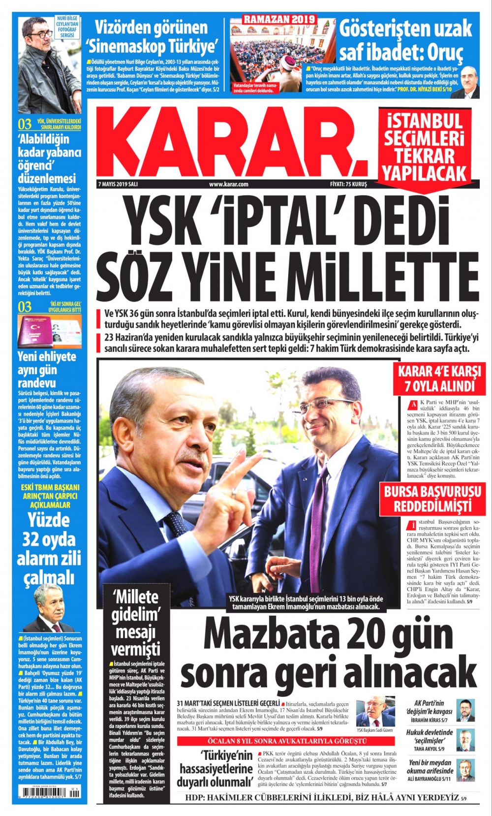 Seçim iptalini Türk basını nasıl gördü? galerisi resim 10