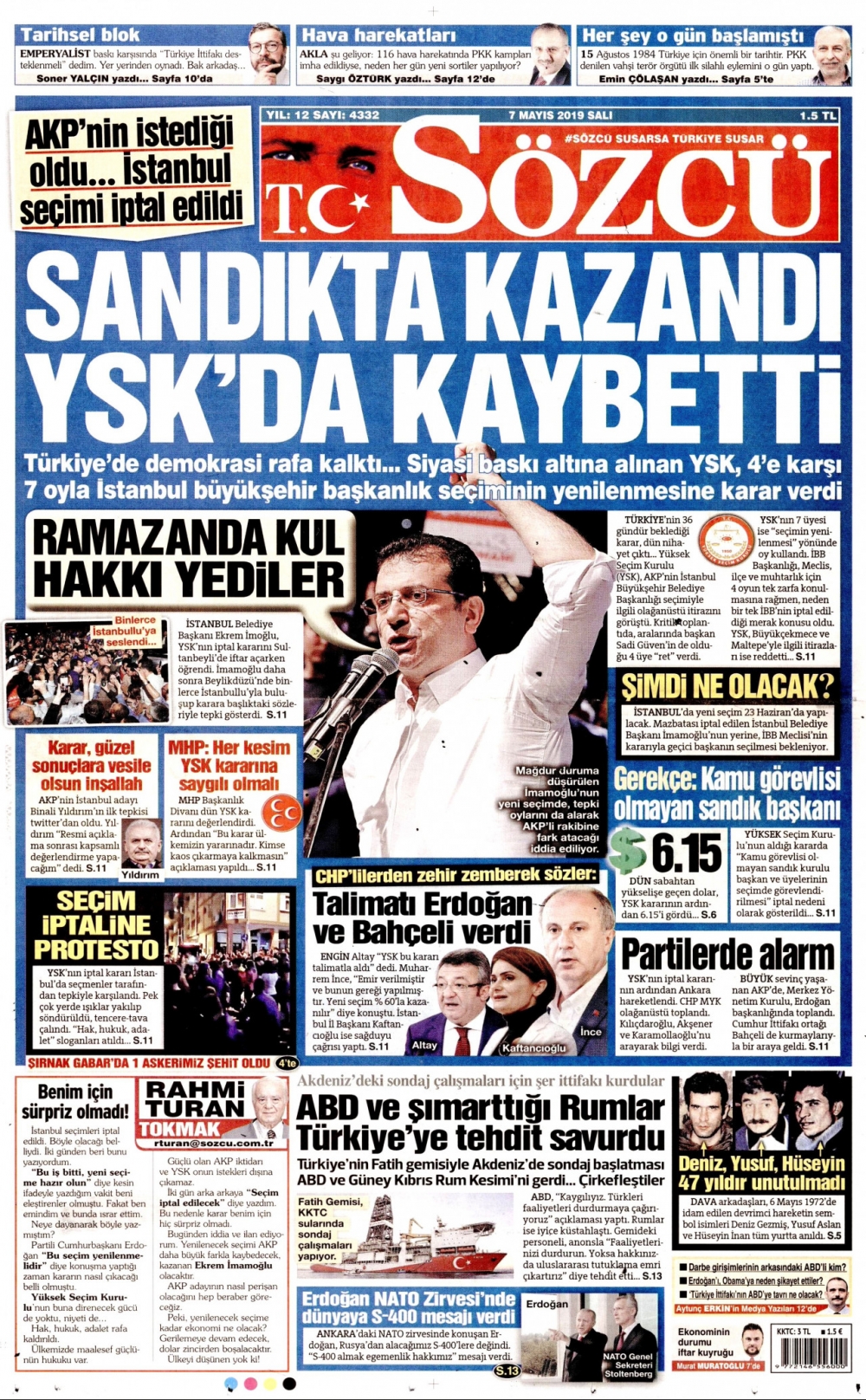 Seçim iptalini Türk basını nasıl gördü? galerisi resim 12