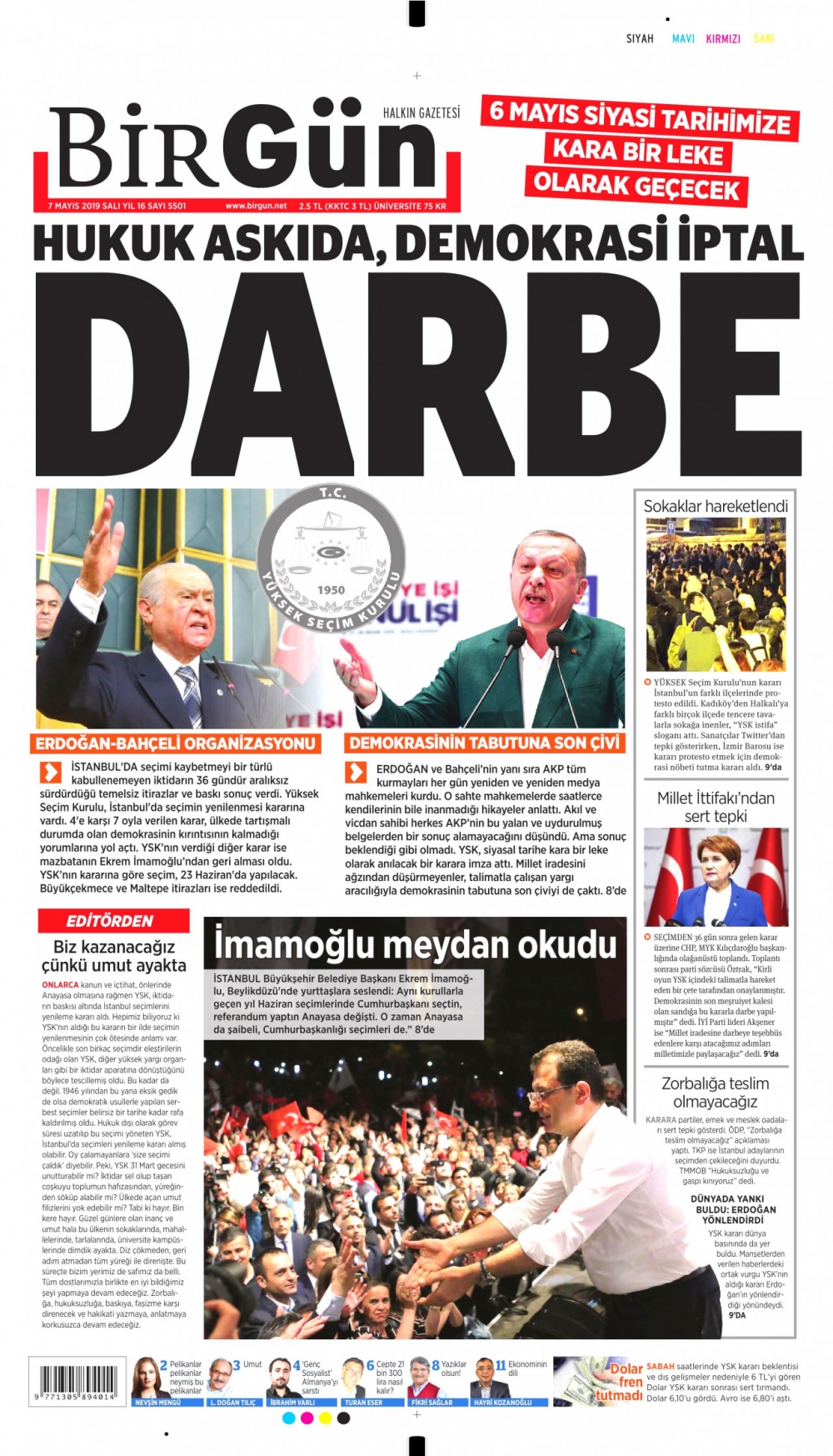 Seçim iptalini Türk basını nasıl gördü? galerisi resim 16