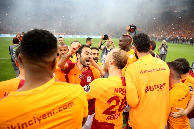 Şampiyon Galatasaray! Maçtan muhteşem kareler galerisi resim 50