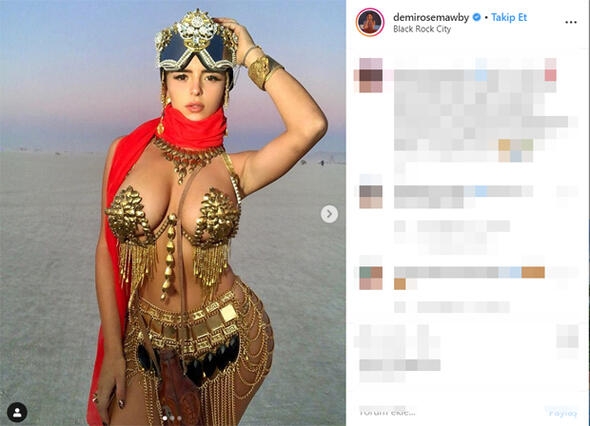 Ünlü modelden nefes kesen festival kıyafeti! galerisi resim 2